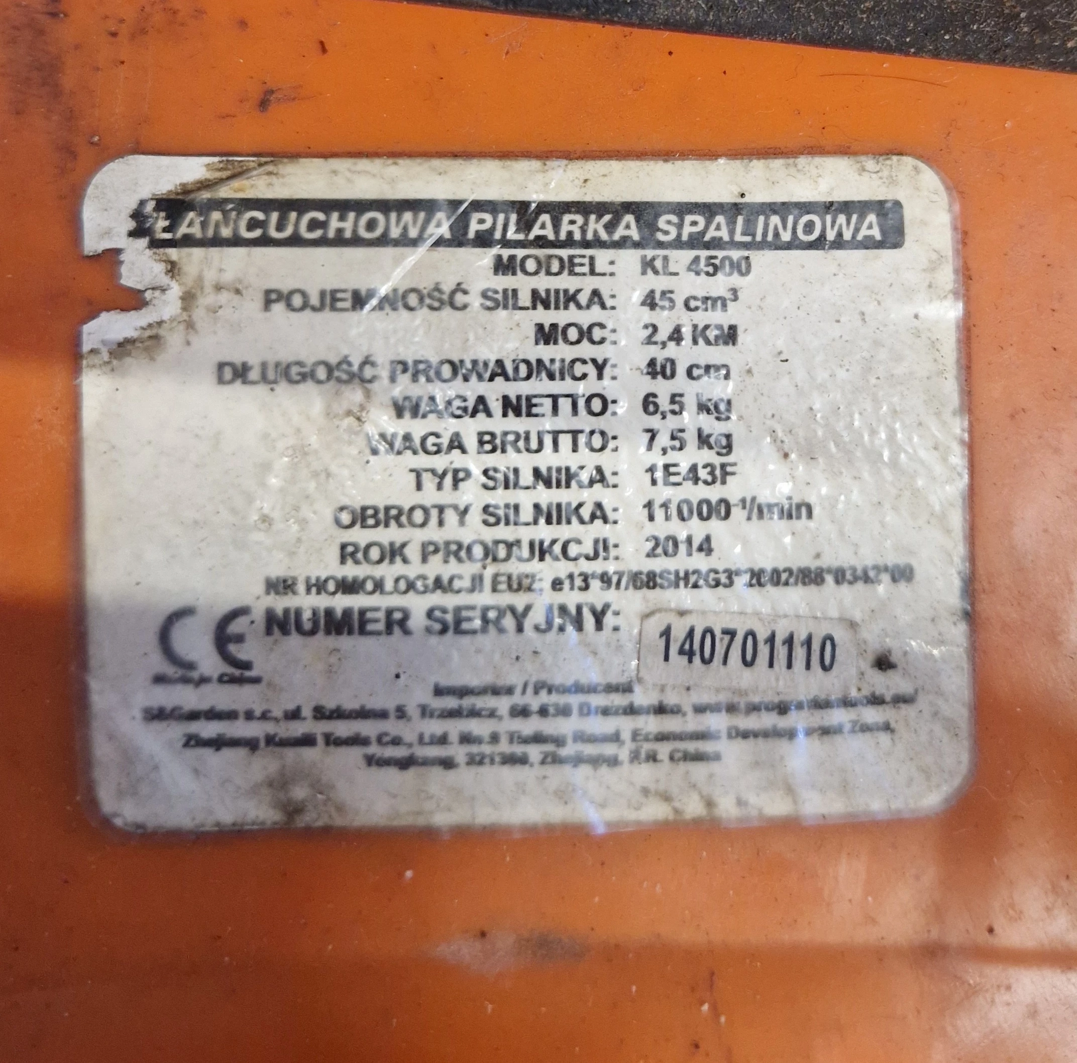 pila-lancuchowa-pilarka-spalinowa-progordon-kl-4500-opis-ean-gtin-5901477127588