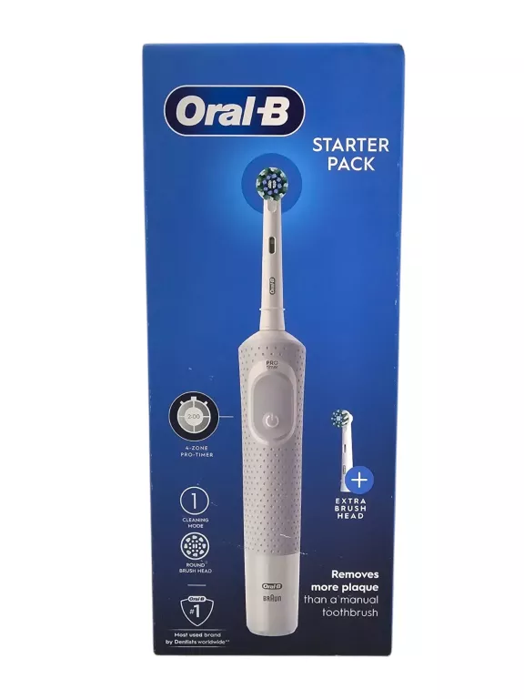 ELEKTRYCZNA SZCZOTECZKA AKUMULATOROWA DO ZĘBÓW ORAL-B STARTER PACK