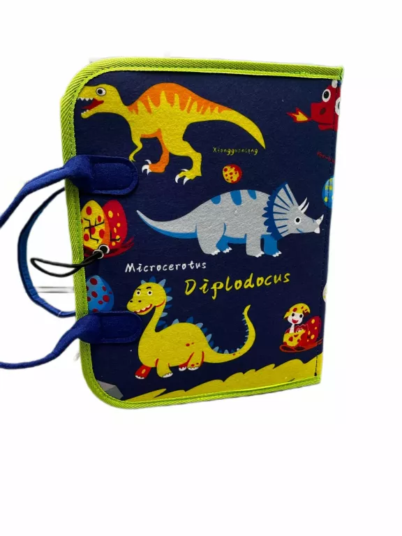 TABLICA SENSORYCZNA DLA MALUCHA DINOZAURY