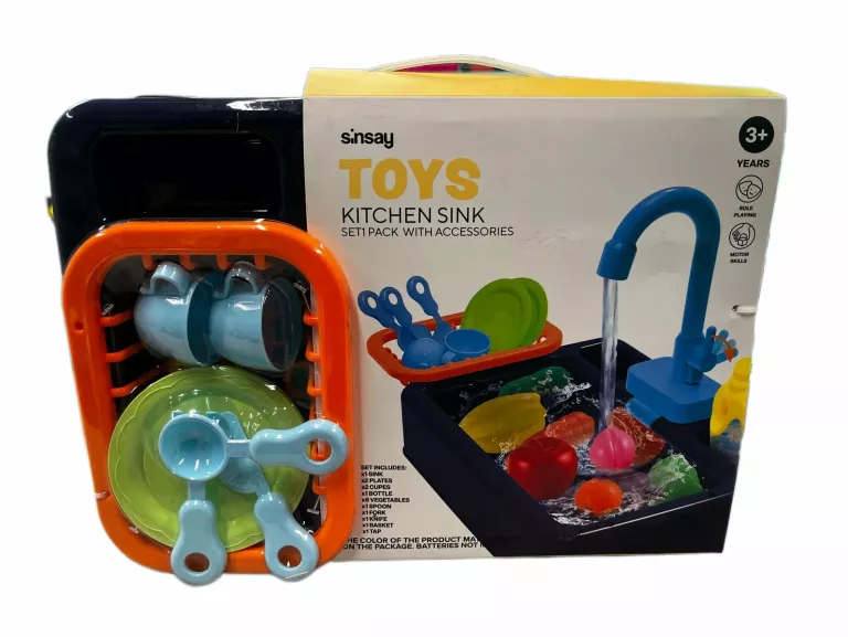 KITCHEN TOYS SINK WITCH ACCESSORIES