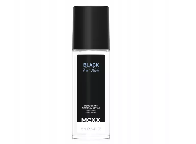 MEXX DEZODORANT NATURALNY SPRAY BLACK FOR HIM 75 ML