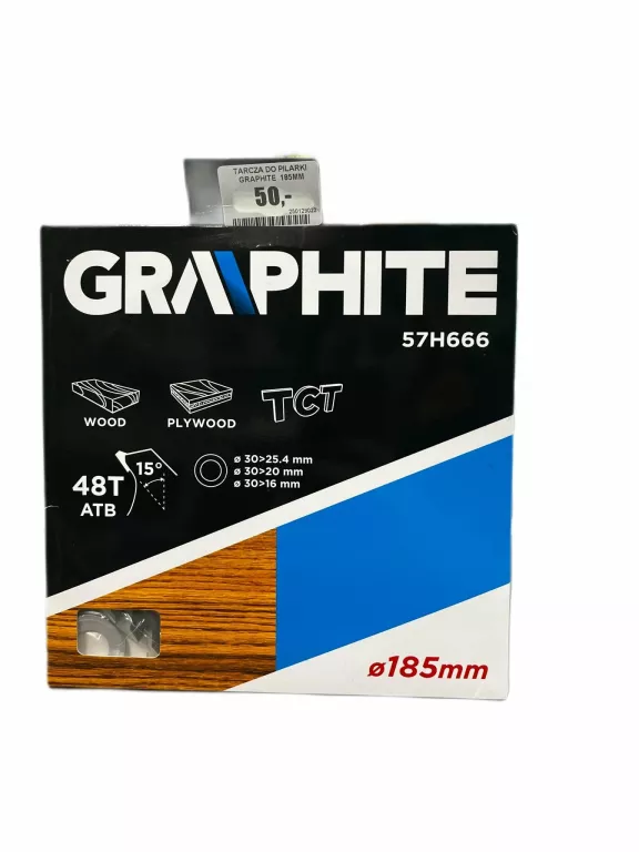 TARCZA DO PILARKI GRAPHITE  185MM