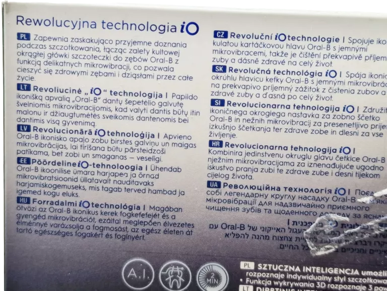 SZCZOTECZKA MAGNETYCZNA ORAL-B IO9 ONYX BLACK