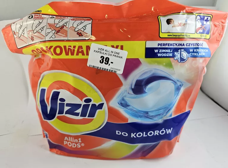 VIZIR ALL IN ONE KAPSUŁKI DO PRANIA KOLOR 40 SZT.