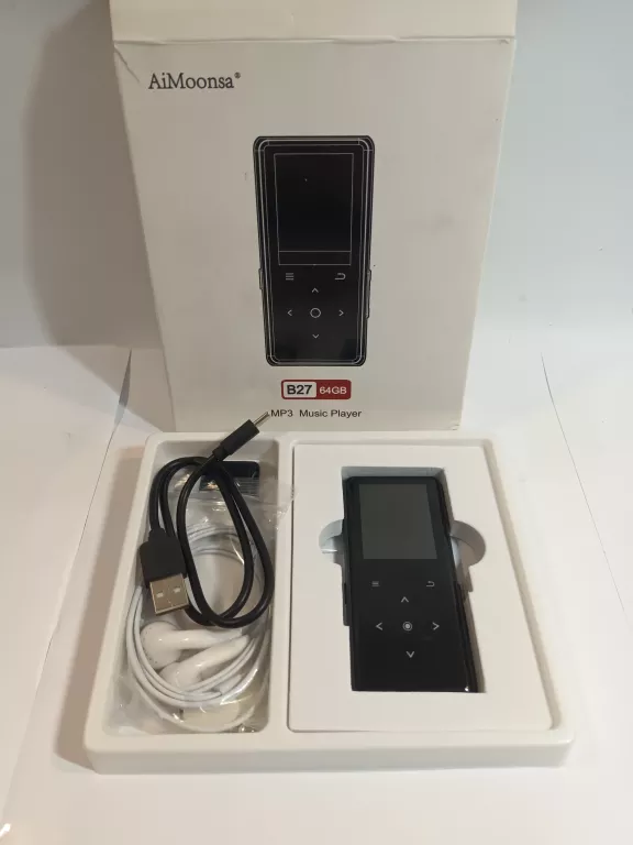 ODTWARZACZ MP3 64 GB BLUETOOTH ODTWARZACZ MUZYCZNY AIMOONSA Z GŁOŚNIKIEM H