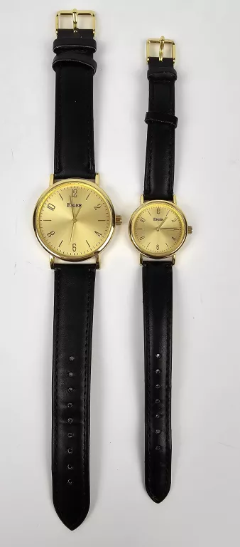ZESTAW ZEGARKÓW EIGER HERRNUWATCH POZŁACANY / KWARCOWY