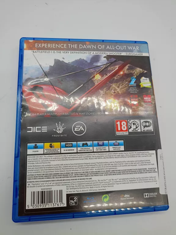 GRA NA PS4 BATTLEFIELD 1 ZOBACZ!!
