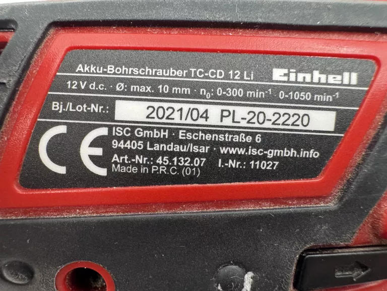 WIERTARKO-WKRĘTARKA EINHELL TC-CD 12 LI