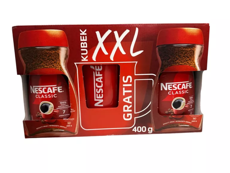 KAWA NESCAFE CLASSIC 2X200G + KUBEK XXL