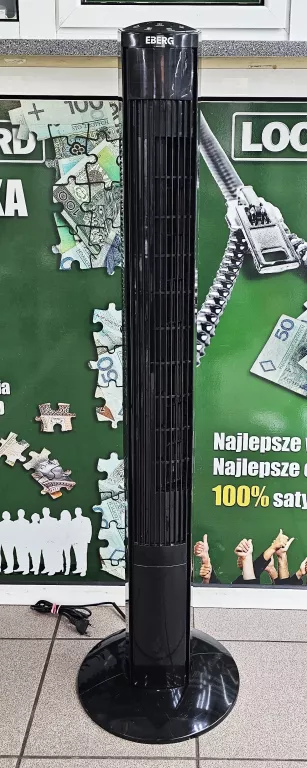 WENTYLATOR KOLUMNOWY EBERG TOWER FAN TORRE 120 CZARNY / BEZ PILOTA