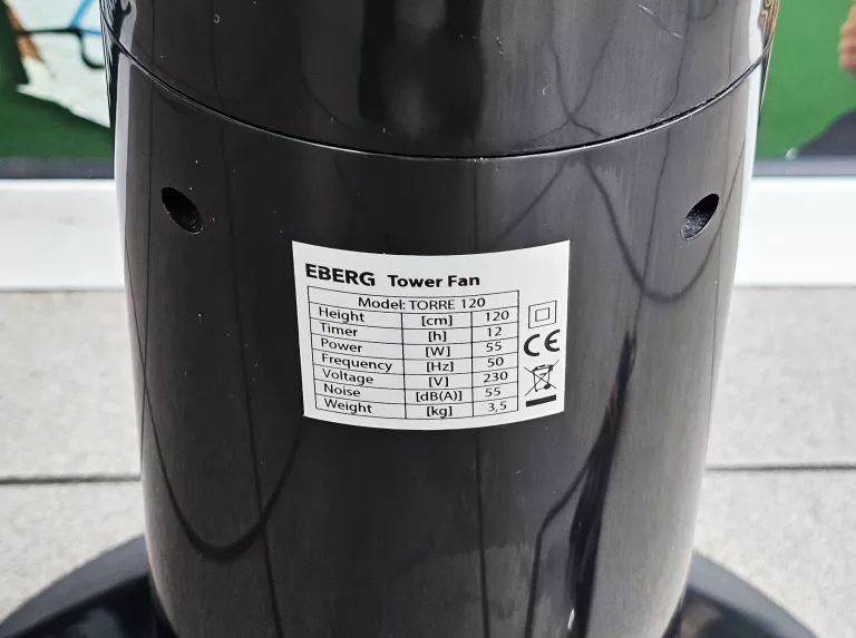 WENTYLATOR KOLUMNOWY EBERG TOWER FAN TORRE 120 CZARNY / BEZ PILOTA