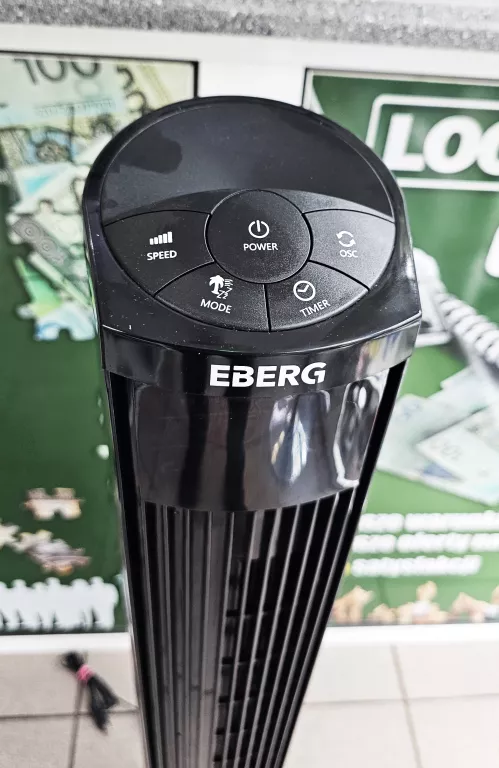 WENTYLATOR KOLUMNOWY EBERG TOWER FAN TORRE 120 CZARNY / BEZ PILOTA