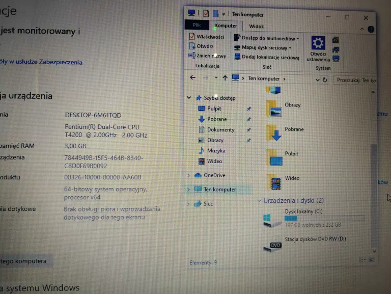 LAPTOP ACER ASPIRE MS2264 3/256GB