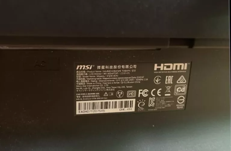 MONITOR MSI OPTIX G24 ZESTAW