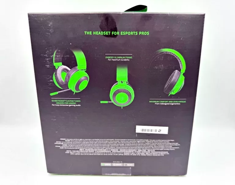 SŁUCHAWKI NAUSZNE RAZER KRAKEN PRO V2 GREEN OVAL