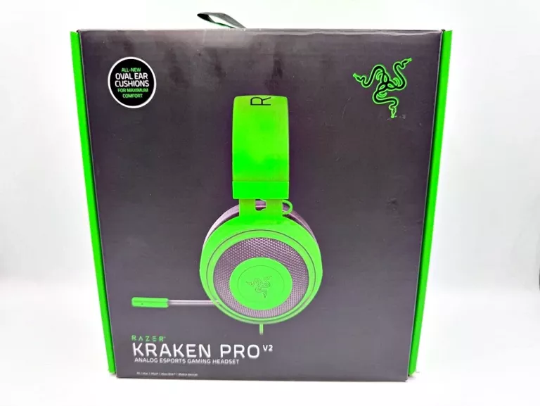 SŁUCHAWKI NAUSZNE RAZER KRAKEN PRO V2 GREEN OVAL