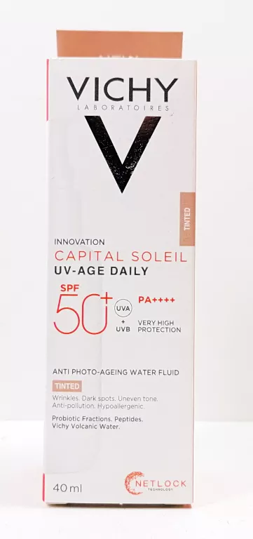 VICHY CAPITAL SOLEIL UV-AGE DAILY LEKKI FLUID KOLORYZUJĄCY SPF50+ 40 ML