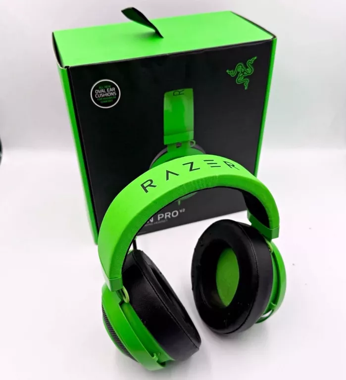 SŁUCHAWKI NAUSZNE RAZER KRAKEN PRO V2 GREEN OVAL