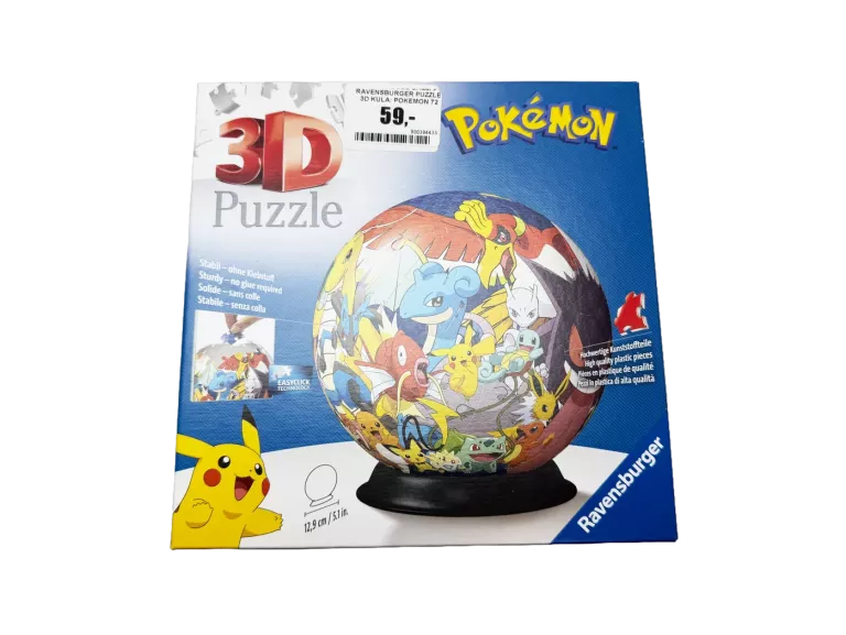 RAVENSBURGER PUZZLE 3D KULA: POKEMON 72 ELEM