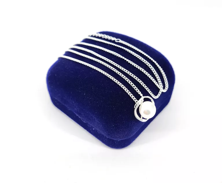 piekny-srebrny-lancuszek-z-perelka-308g-925-44cm-stan-11323-238058