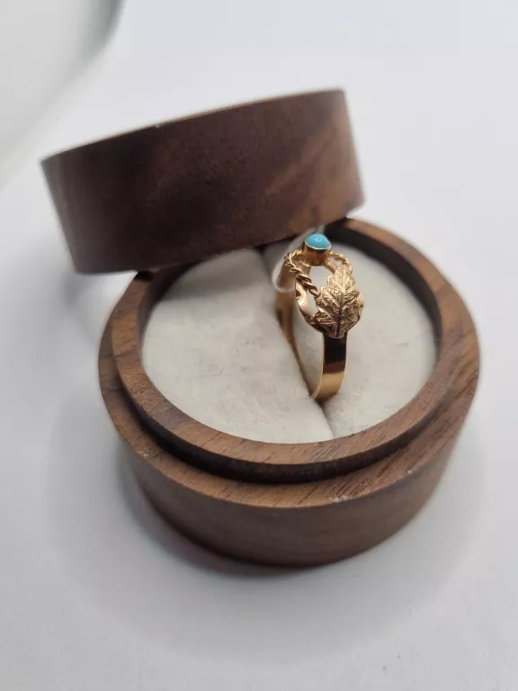 zloty-pierscionek-z-turkusem-i-listkami-175g-r14-585-ean-gtin-00000000