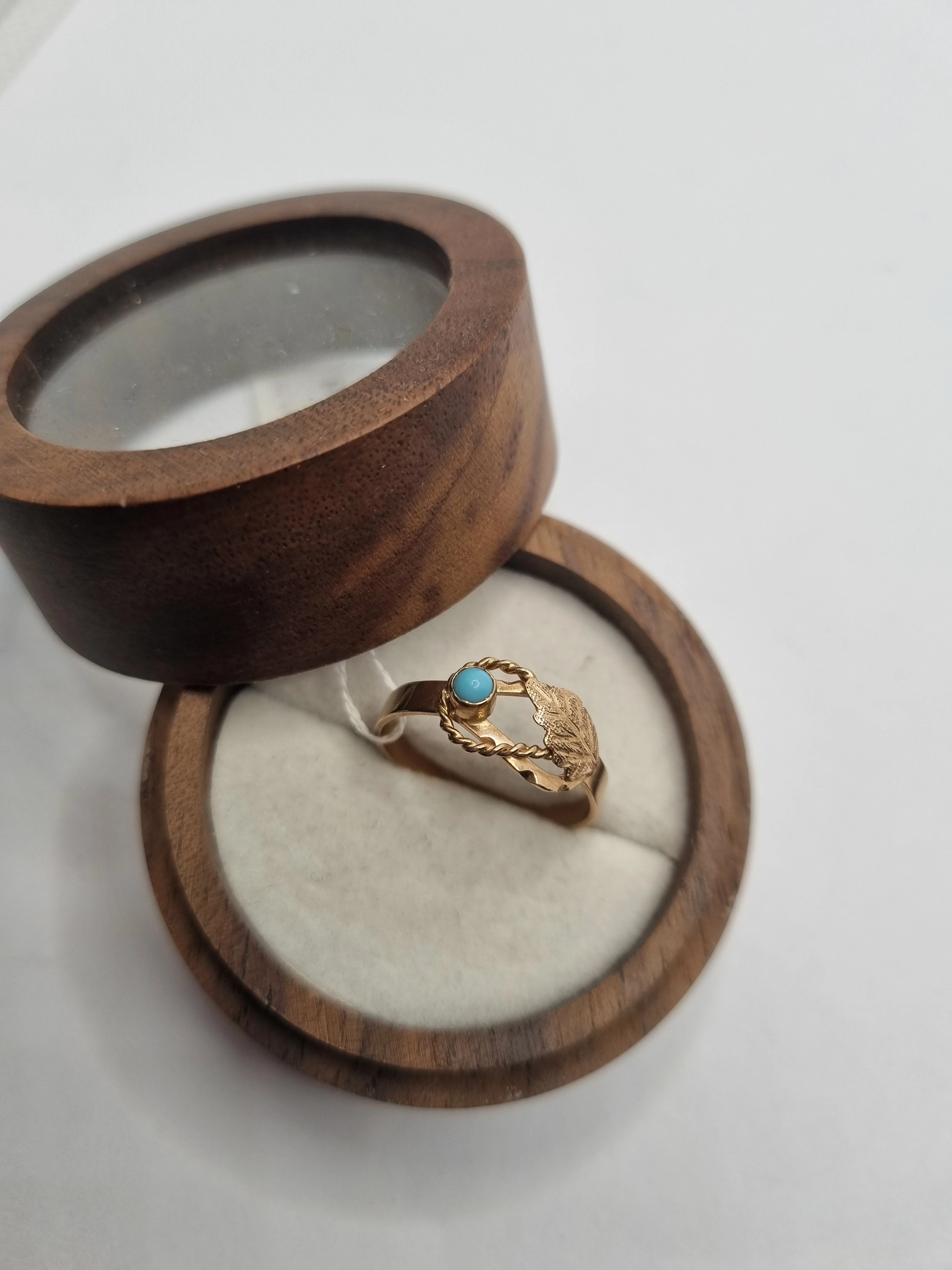 zloty-pierscionek-z-turkusem-i-listkami-175g-r14-585-krolowej-jadwigi-20d-dabrowa-gornicza