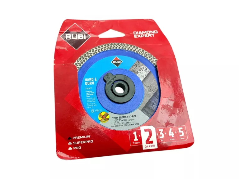 TARCZA DIAMENTOWA RUBI TVA 125MM SUPERPRO 31933