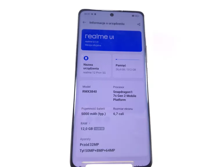 TELEFON REALME 12 PRO+5G 12/512GB