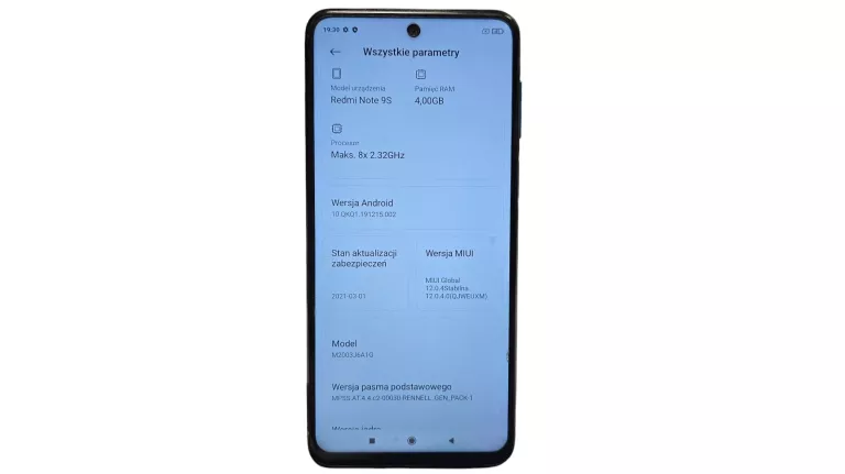 SMARTFON XIAOMI REDMI NOTE 9S – SPRAWDZONY MODEL W DOBREJ CENIE !