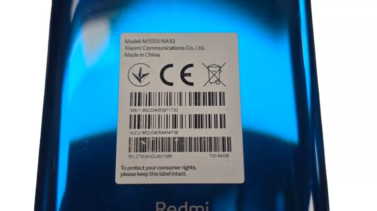 SMARTFON XIAOMI REDMI NOTE 9S – SPRAWDZONY MODEL W DOBREJ CENIE !