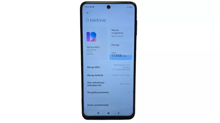 SMARTFON XIAOMI REDMI NOTE 9S – SPRAWDZONY MODEL W DOBREJ CENIE !