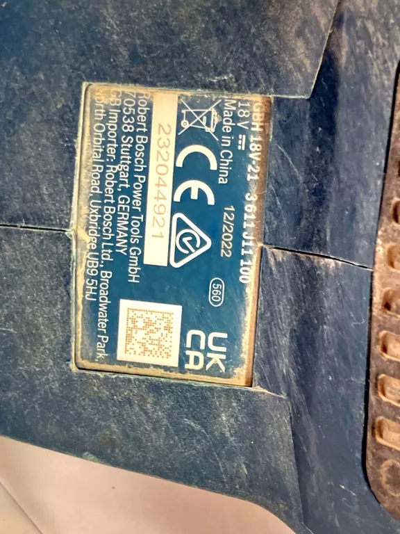 MŁOTOWIERTARKA AKUMULATOROWA BOSCH GBH 18V-21 + AKU 5 AH