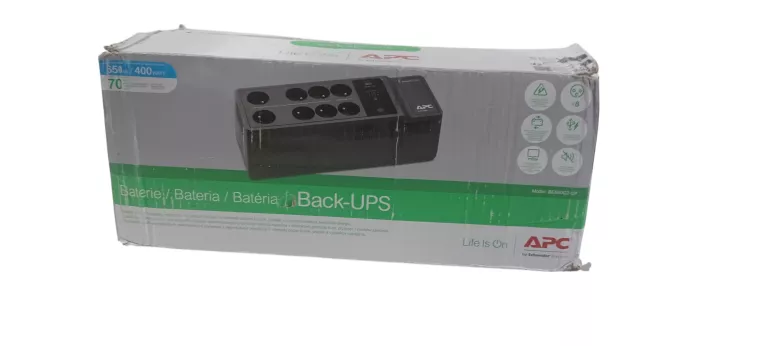 ZASILACZ AWARYJNY APC APC BACK-UPS (650VA/400W, 8X FR, USB)