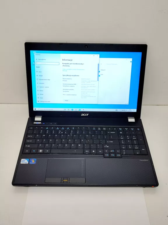 LAPTOP ACER TRAVELMATE 5760 INTEL PENTIUM CPU B960 2.20GHZ 6GB RAM 128 GB