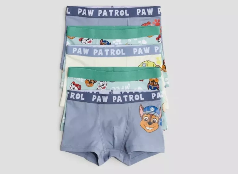 MAJTKI BOKSERKI DZIECIĘCE H&M PSI PATROL WZORY 5PAK ROZMIAR 134/140 ZAPAK