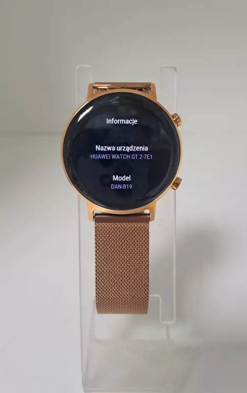 SMARTWATCH HUAWEI WATCH GT 2 ZŁOTY 42MM KOMPLET