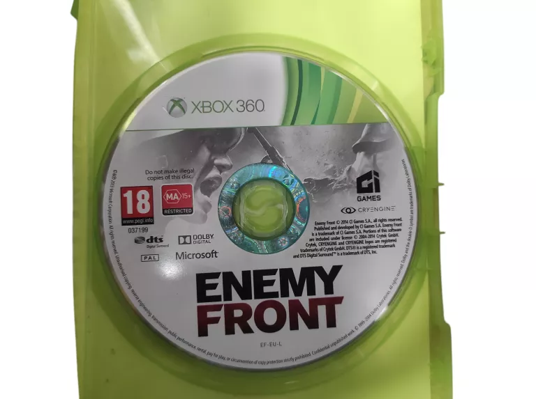 GRA NA XBOX 360 ENEMY FRONT