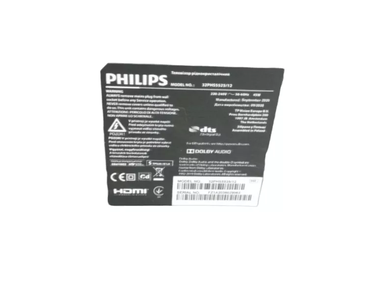 TELEWIZOR PHILIPS 32PHS5525/12 SREBRNY OKAZJA!