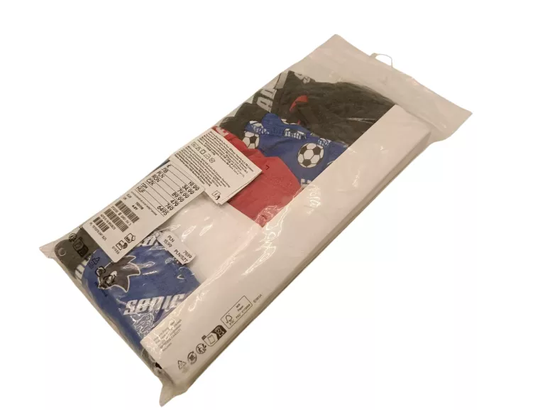 MAJTKI BOKSERKI DZIECIĘCE H&M SONIC KOLORY 5PAK ROZMIAR 110/116 ZAPAKOWANE