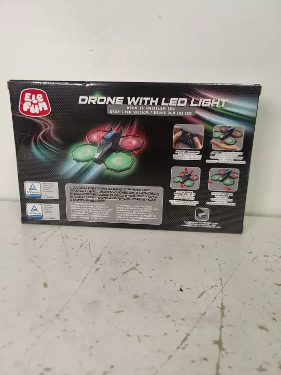 DRON ZE ŚWIATŁEM LED ELEFUN