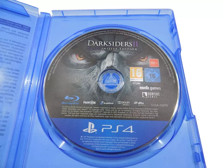 DARKSIDERS 2 II GRA NA PS4