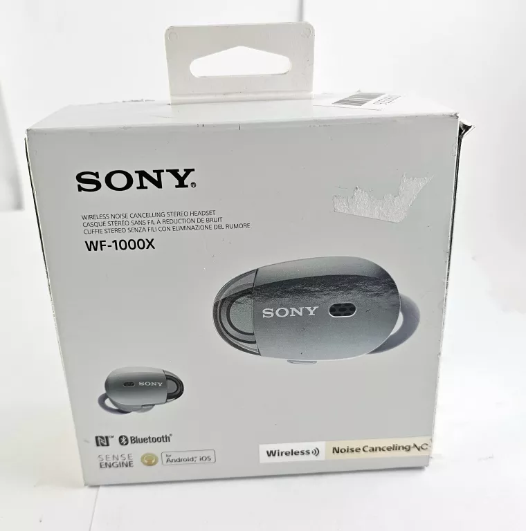 SŁUCHAWKI SONY WF-1000X + GUMKI, PUDEŁKO