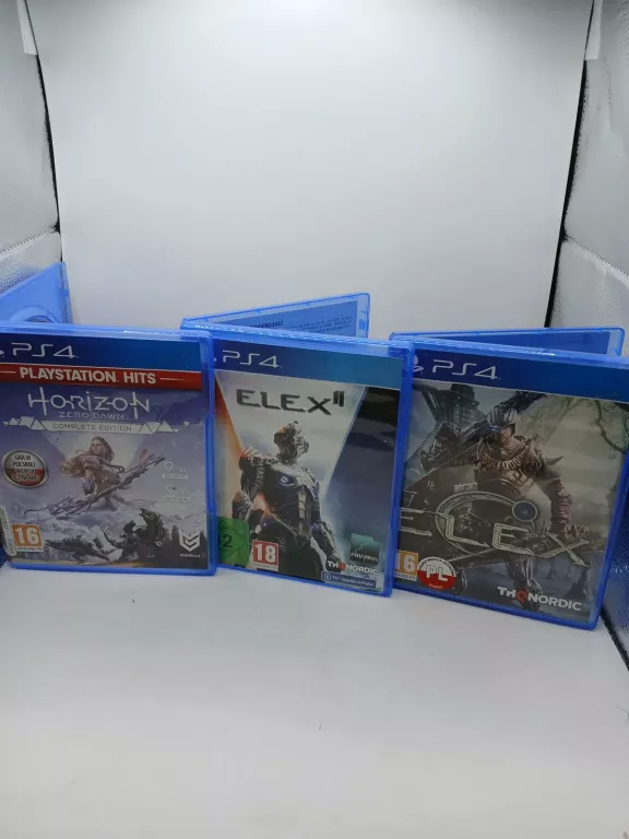 3 GRY NA PS4 ELEX/ HORIZON/ELEX2 ZESTAW GIER PAKIET