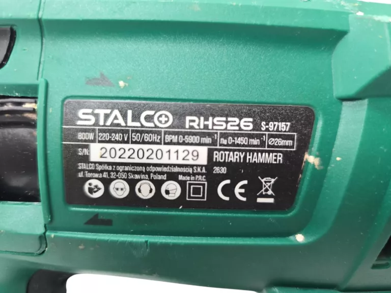 MŁOTOWIERTARKA STALCO RHS26 800W SDS+