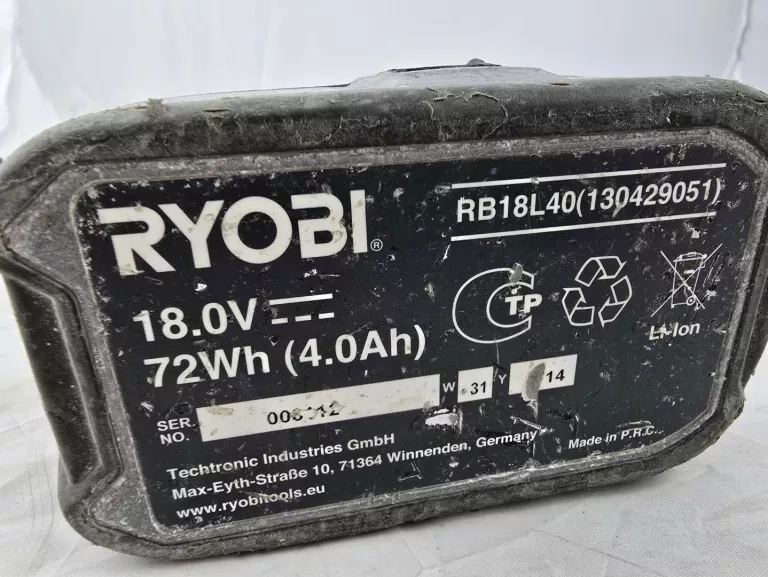 AKUMULATOR RYOBI ONE+ 18V 4.0AH