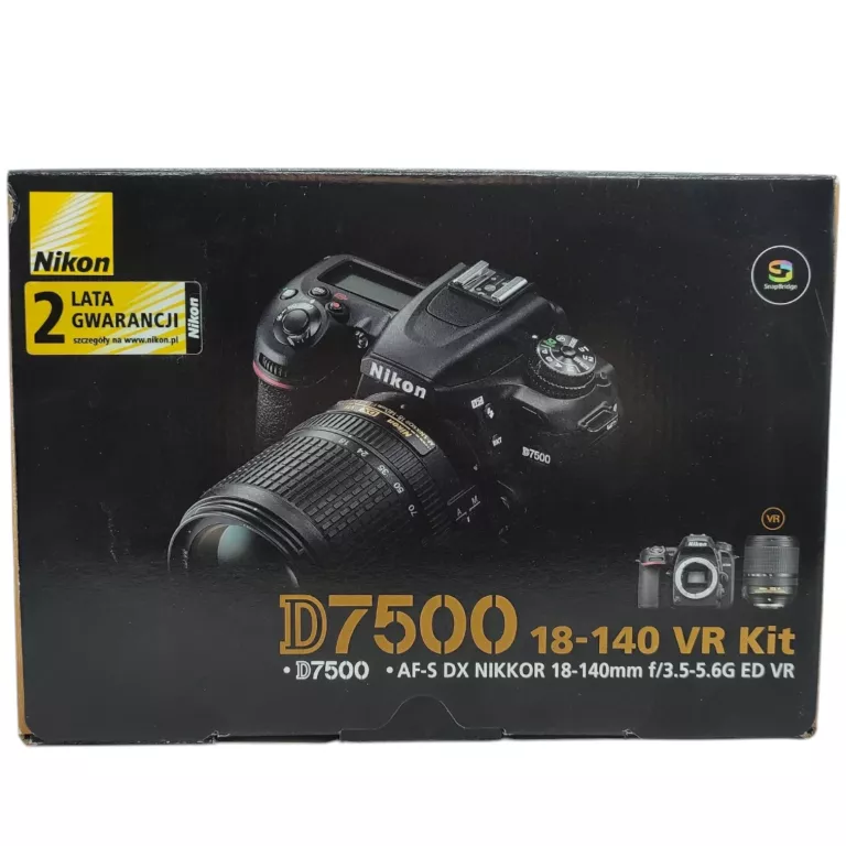 APARAT NIKON D7500 + NIKKOR 18-140 KOMPLET