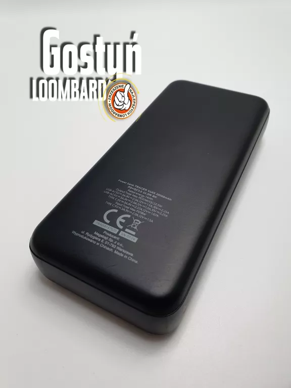 POWERBANK TRACER VOLTX 20000 MAH PD+OC3.0 22.5W CZARNY