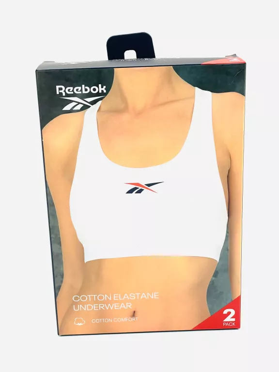 BIUSTONOSZ DAMSKI SPORTOWY REEBOK 2 PACK ROZMIAR S