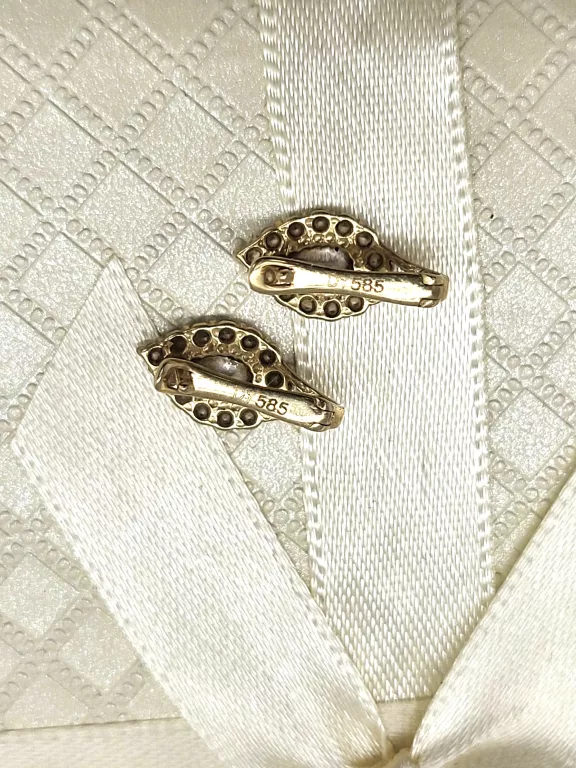 ŚLICZNE ZŁOTE KOLCZYKI 585/1,60G