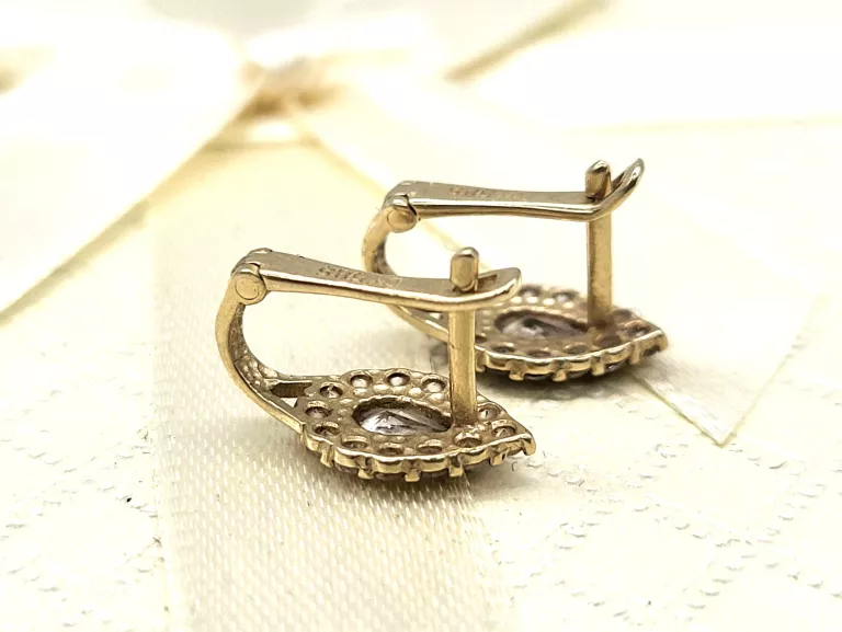 ŚLICZNE ZŁOTE KOLCZYKI 585/1,60G